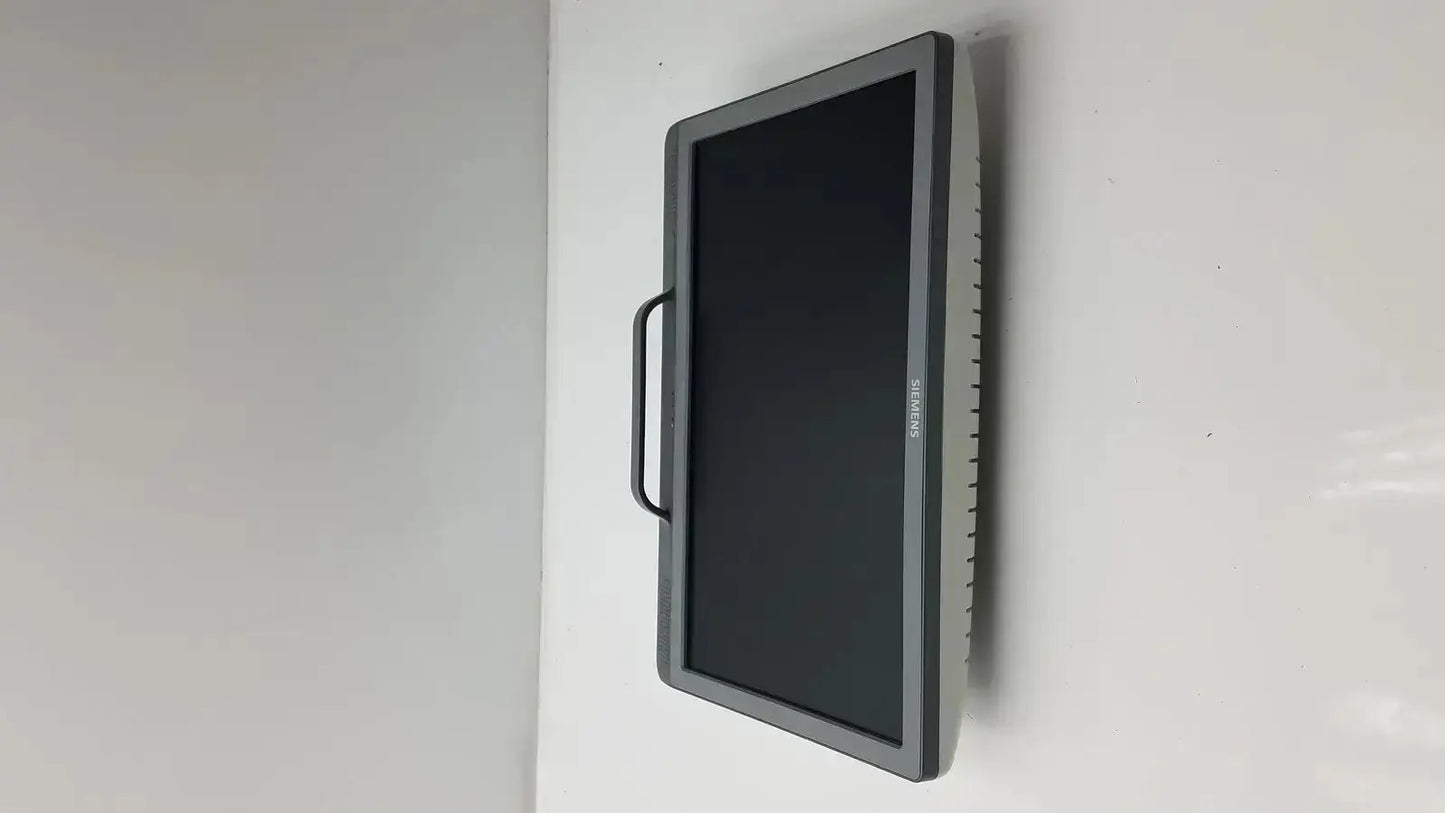 Siemens kt-lm215fds gray framed 10.1-inch fhd flat panel display monitor with built-in handle and vertical ventilation slots
