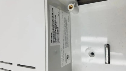 White siemens label with black text and barcode on the back of a siemens kt-lm215fds fhd flat panel display monitor