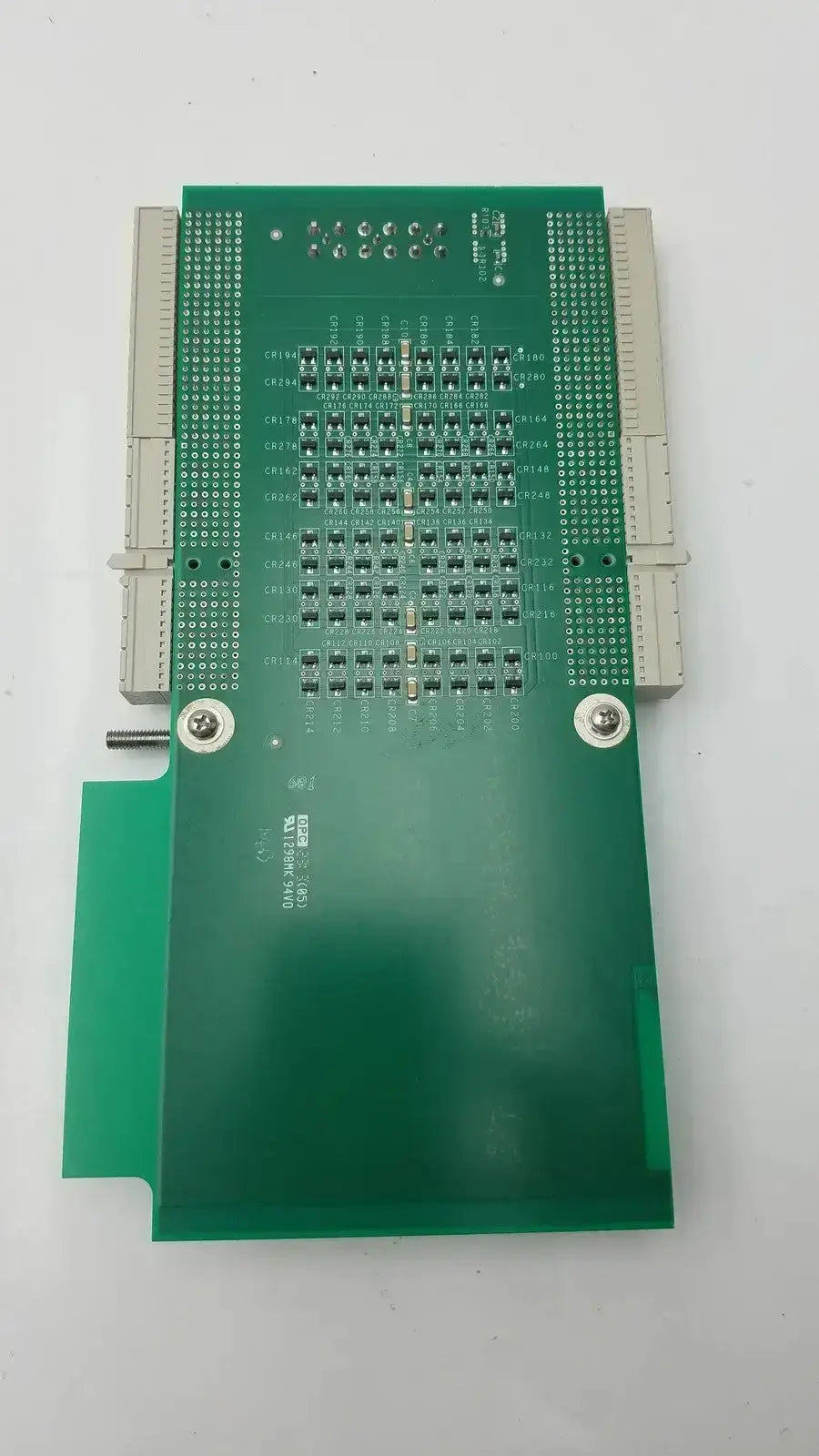 Green printed circuit board with silver connectors and mounting screws for siemens sc2000 ultrasound mp extender board assy 10039429 rev 02