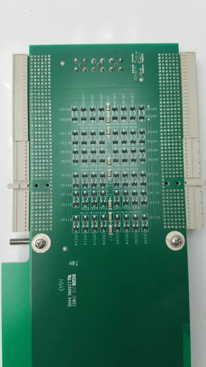 Green printed circuit board with silver screws and labeled components for Siemens SC2000 ultrasound MP extender board