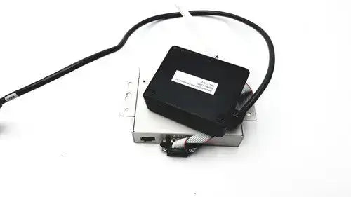 Black rectangular silex technology sx-500 device server with coiled black cable for authorized purchaser use