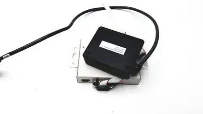 Black rectangular silex technology sx-500 device server with coiled black cable for authorized purchaser use
