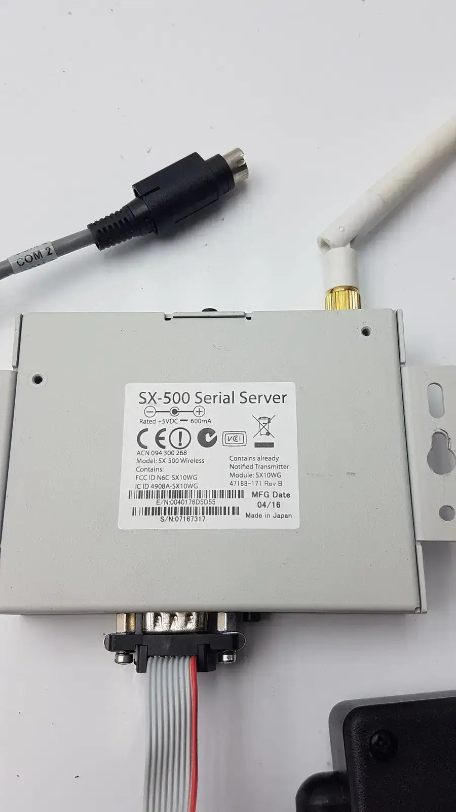Silex Technology SX-500 Serial Server With American Cable Part 75505R - Device
