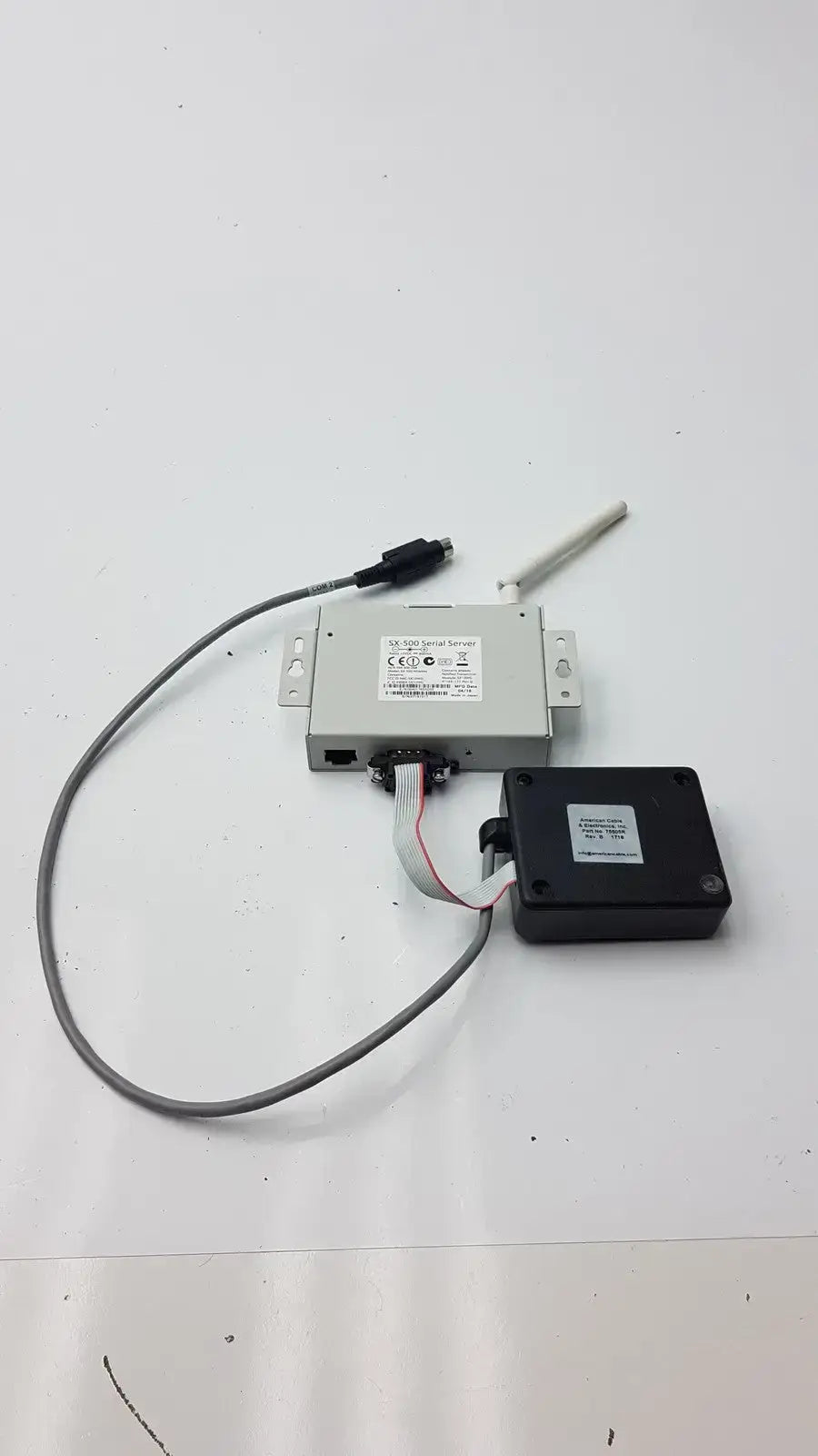Silex Technology SX-500 Serial Server With American Cable Part 75505R - Device