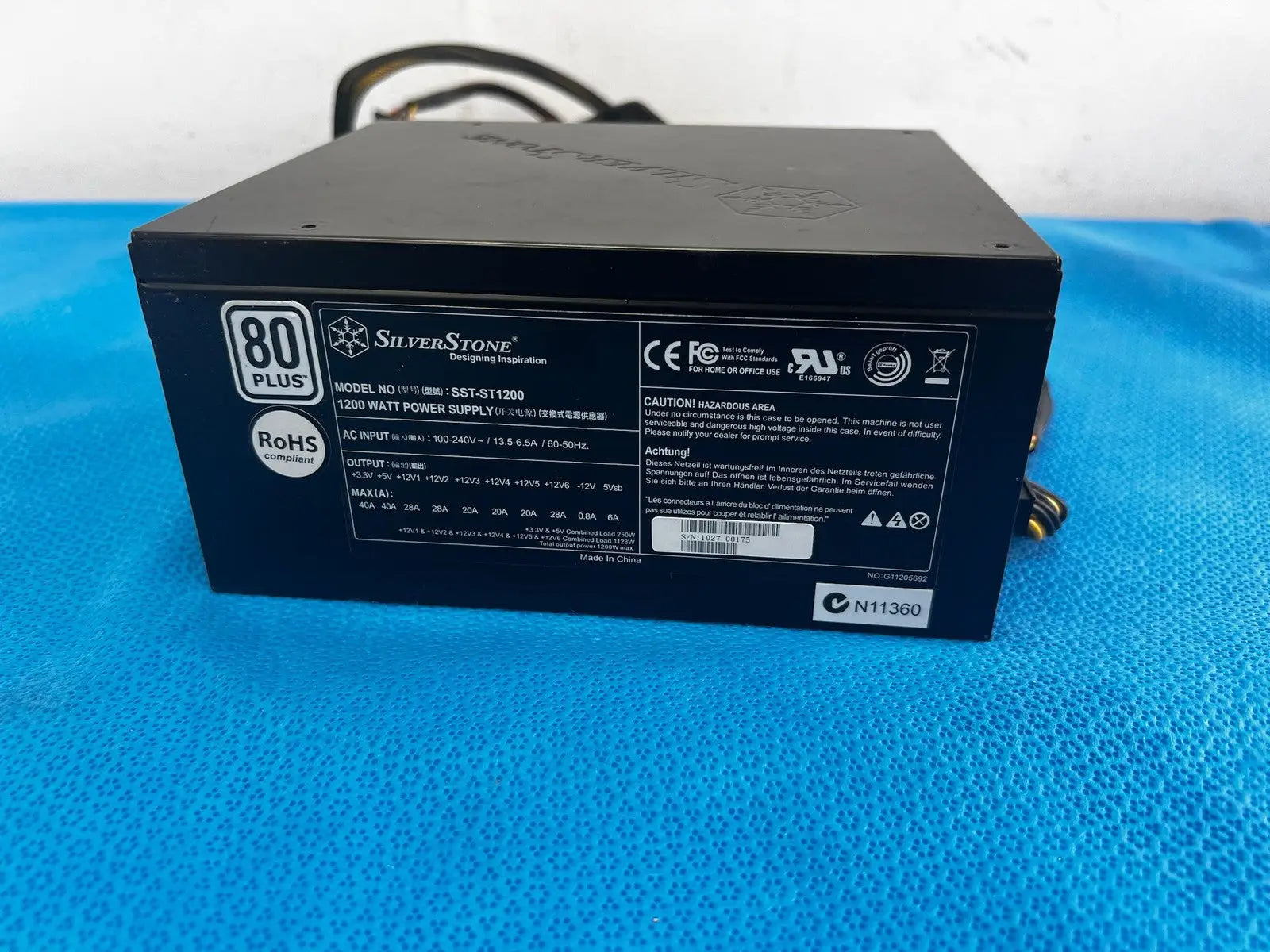 SilverStone 80 Plus SST-ST1200-G 1200W Strider Gold 80 Plus Gold Power Supply