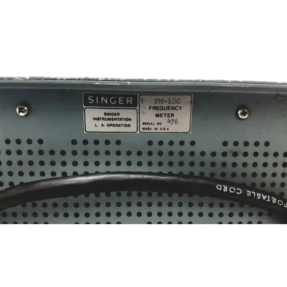 Singer Gersch FM10C Frequency Meter/Signal Generator