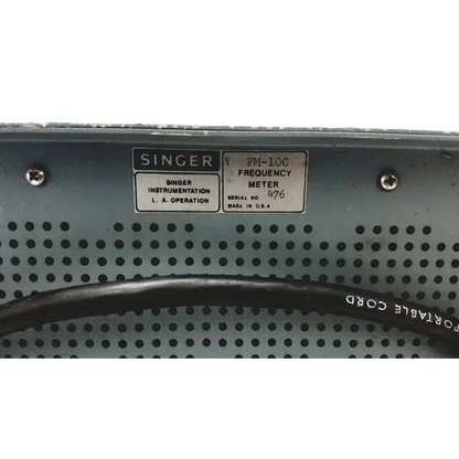 Singer Gersch FM10C Frequency Meter/Signal Generator
