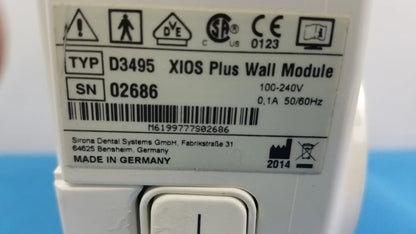 Sirona Xios D3495 Plus Dental Wall Module SR 02686