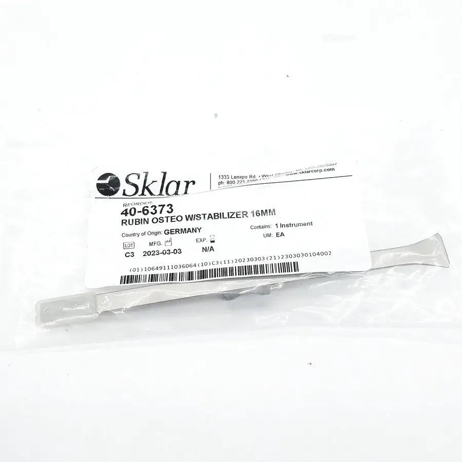 Sklar 40-6373 Rubin Osteotome with Stabilizer 7-1/4’’ 16mm