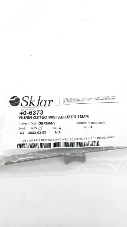 Sklar 40-6373 Rubin Osteotome with Stabilizer 7-1/4’’ 16mm