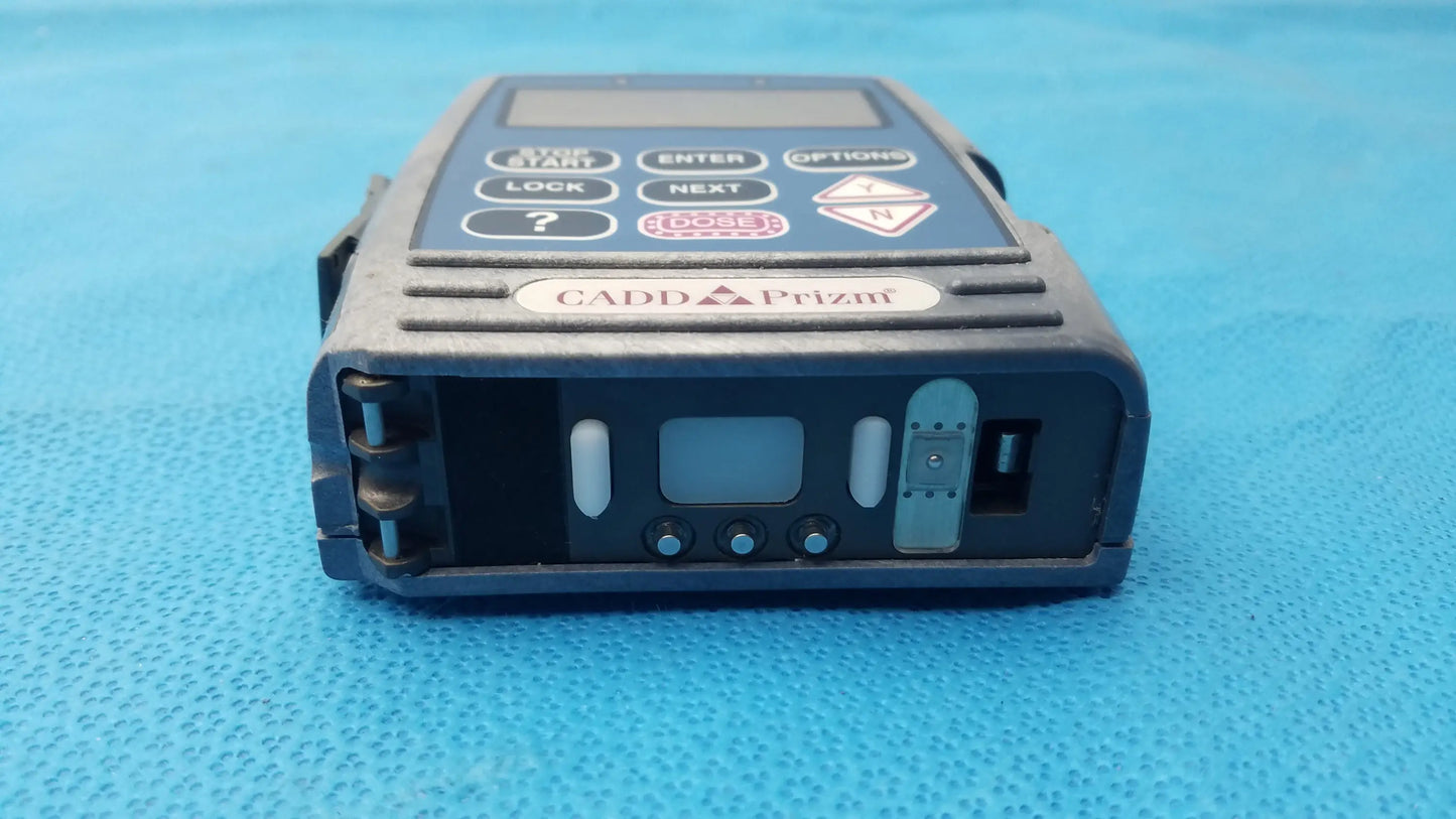 Black cadd prizm handheld laser distance meter with rugged plastic casing and screen for medical equipment use