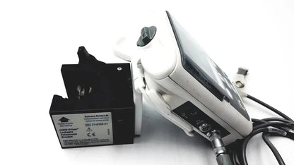 White smiths medical cadd-solis 2110 medical device with black components and attached cables and polemount adapter