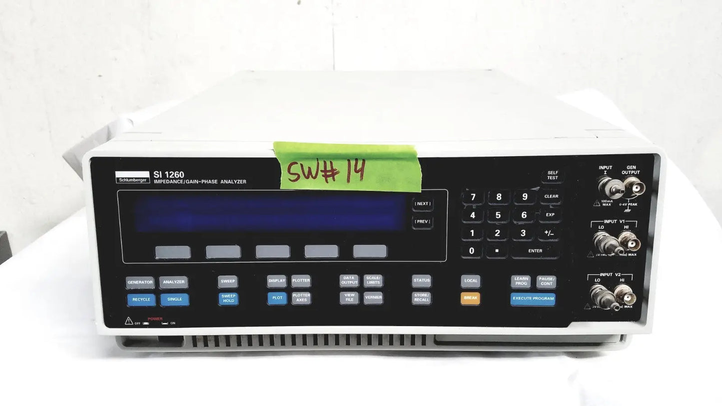 Solartron SI 1260 Impedance & Gain-Phase Analyzer – High-Precision Electrochem