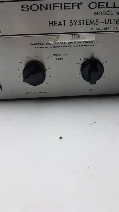 Sonifier Cell Disruptor Model W185 Heat System Ultrasonic