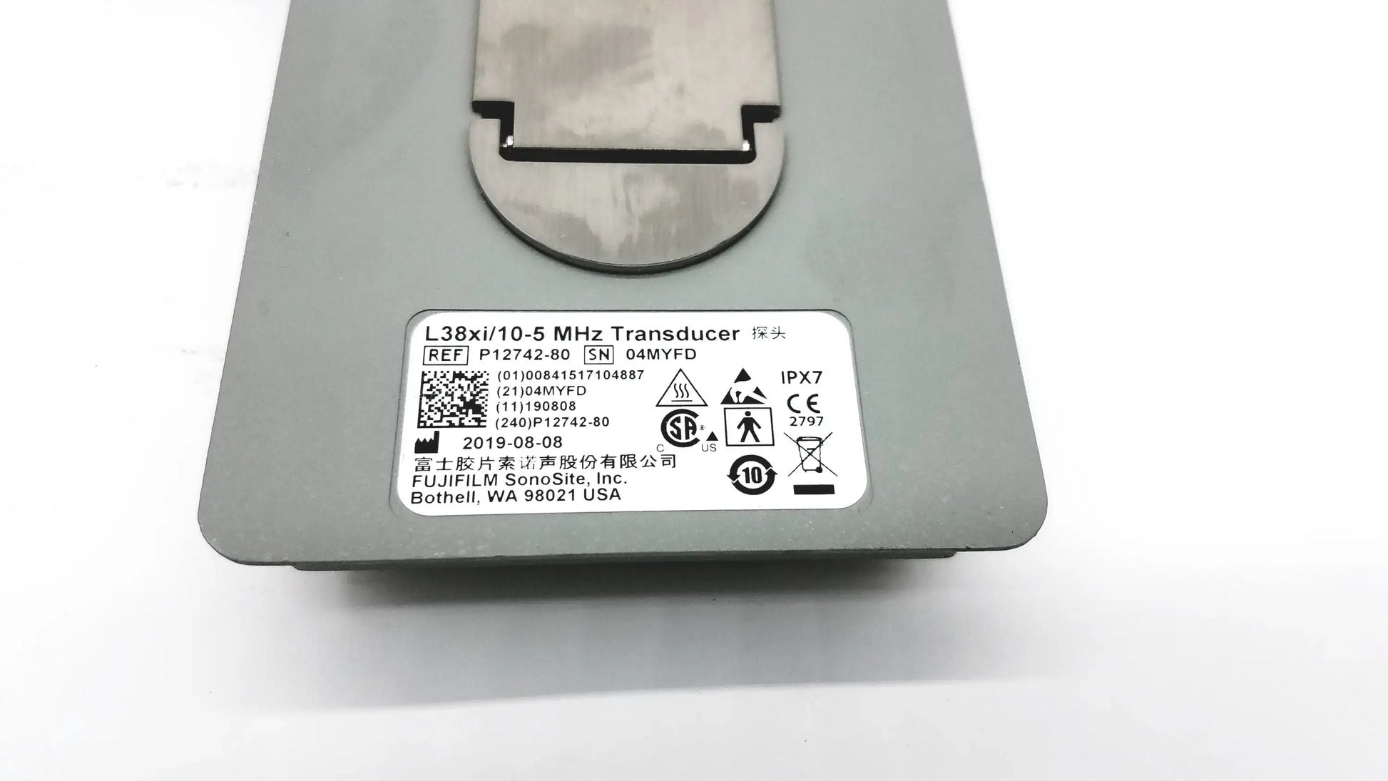Sonosite L38xi P12742-80 10-5 MHZ Linear Ultrasound Transducer Probe