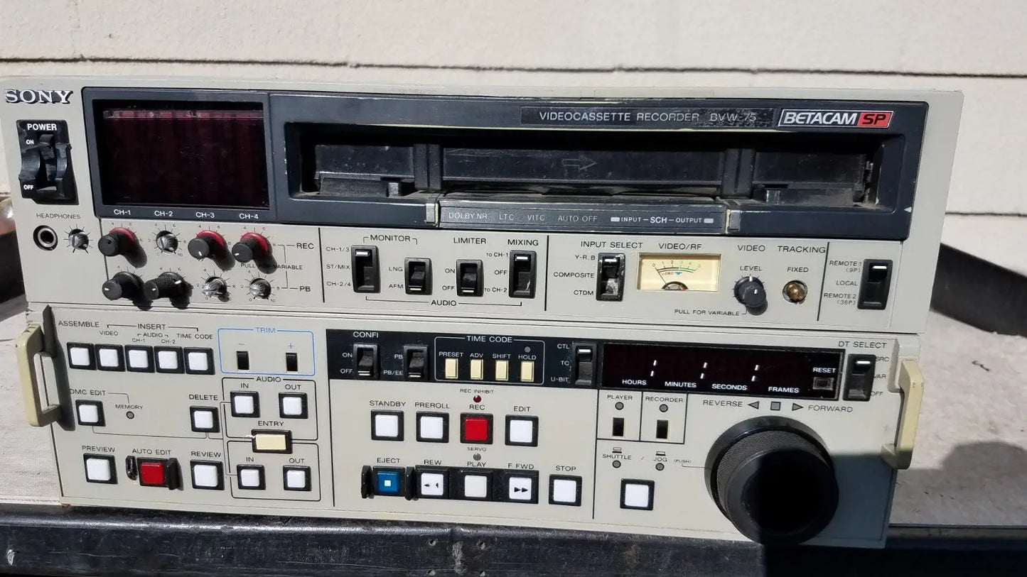 Sony BVW-75 Betacam SP NTSC Video Player/Recorder