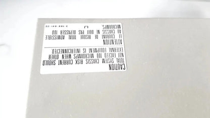 Gray metal sony svo-9500md medical svhs vhs videocassette recorder with a white warning label on the side panel