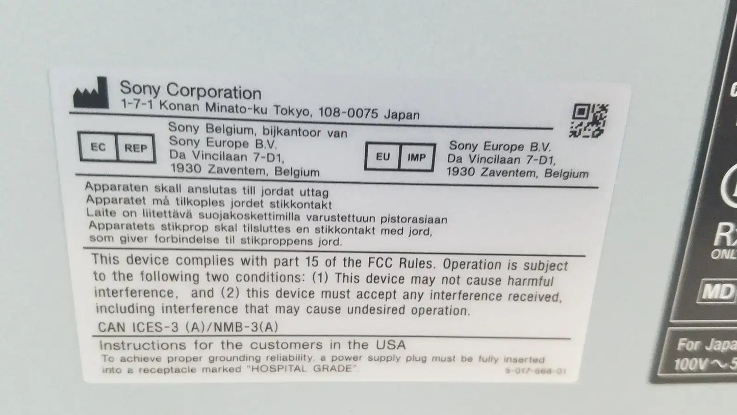 Sony UP-DR80MD Digital Color Printer Medical Grade A4 Ultrasound Endoscopy