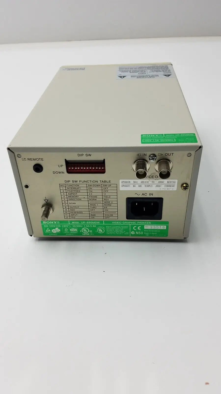 Sony Video Graphic Printer UP-895MDW - Medical