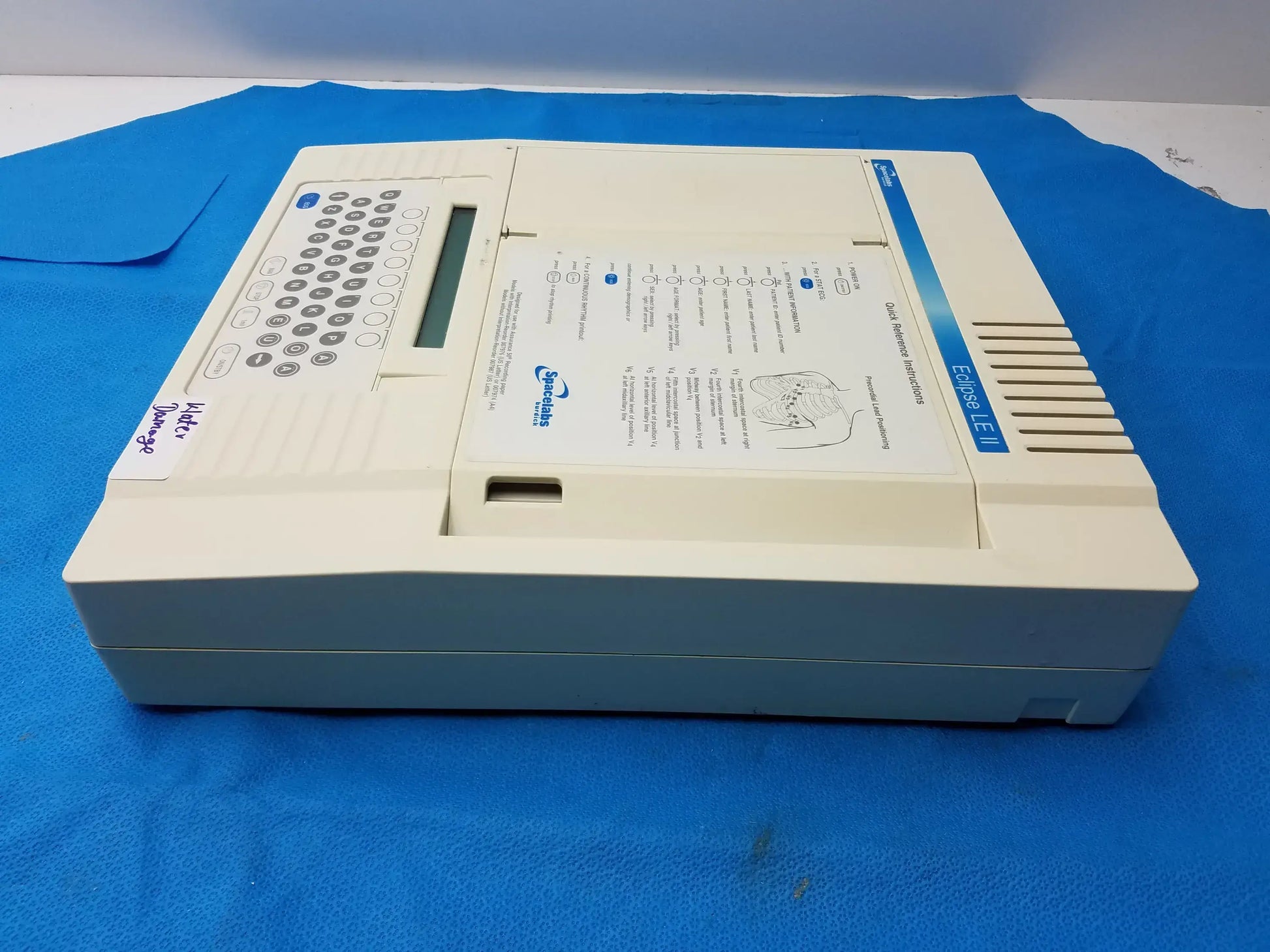 Spacelabs 92304 Eclipse LE II ECG KEG Electrocardiograph Machine