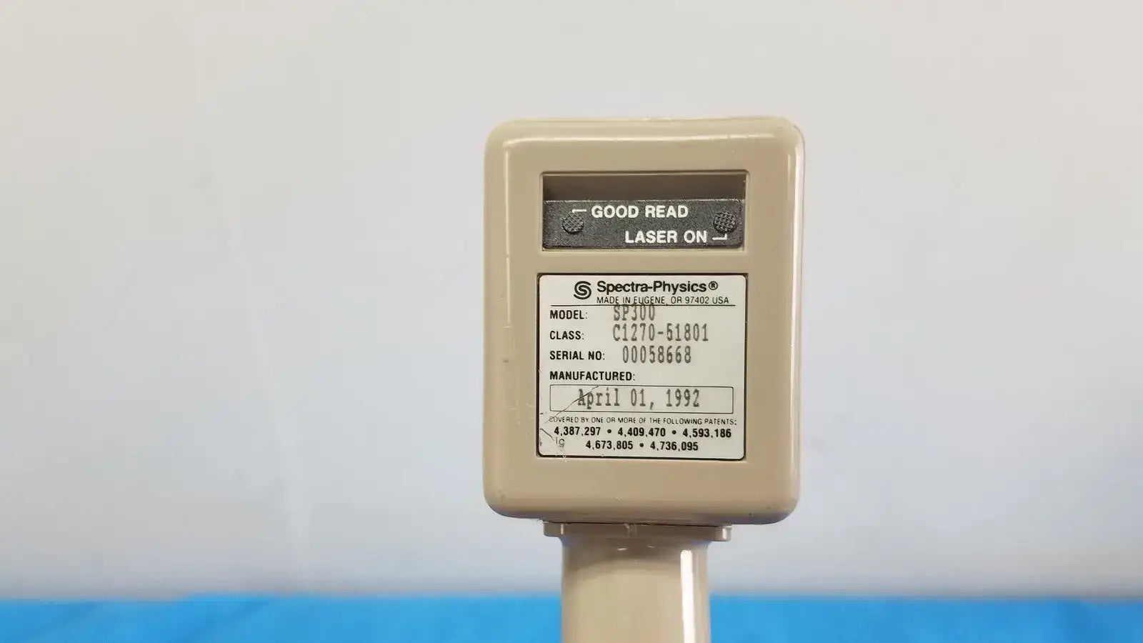 Spectra-Physics SP300 Laser Barcode Scanner Handheld Reader
