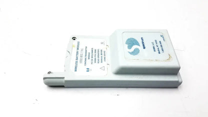 Gray plastic spectrum wireless battery module ieee 80211b with white label and blue logo for wireless battery use