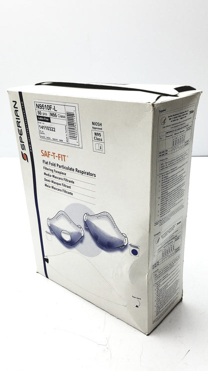 Sperian 14110322 SAF-T-FIT N9510F Flat Fold Respirators - Disposable Respirator