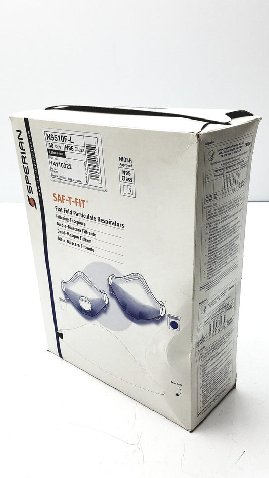 Sperian 14110322 SAF-T-FIT N9510F Flat Fold Respirators - Disposable Respirator