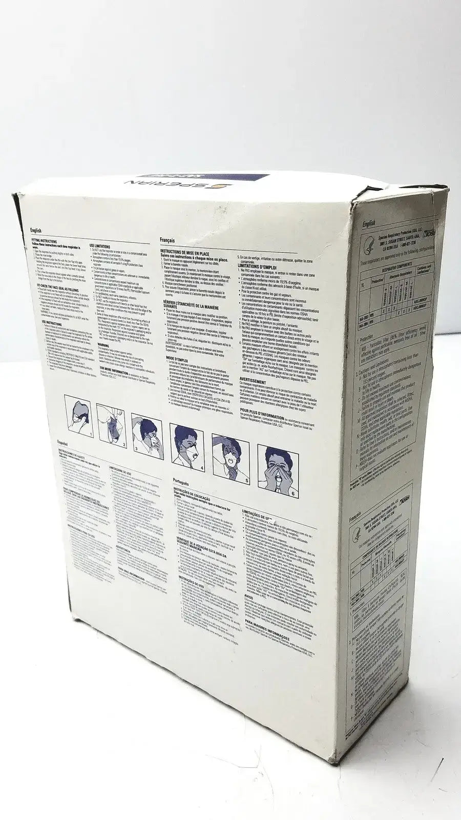 Sperian 14110322 SAF-T-FIT N9510F Flat Fold Respirators - Disposable Respirator