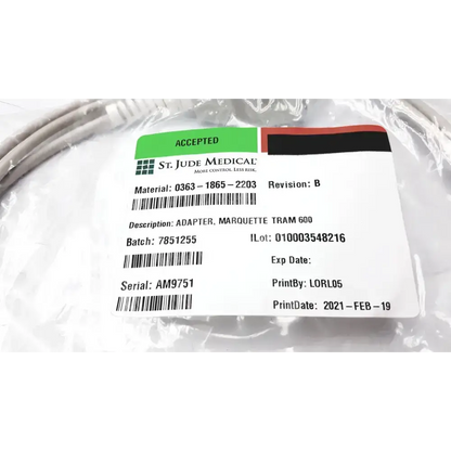 St. Jude Medical Adapter Marquette Tram 600 - Patient Monitor