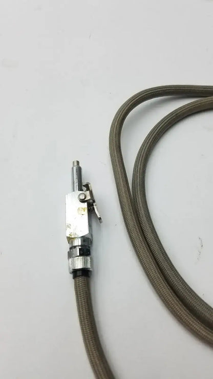 Stainless Steel Braided Cable/Hose for Water or Air with Valve - Dental Unit Hose