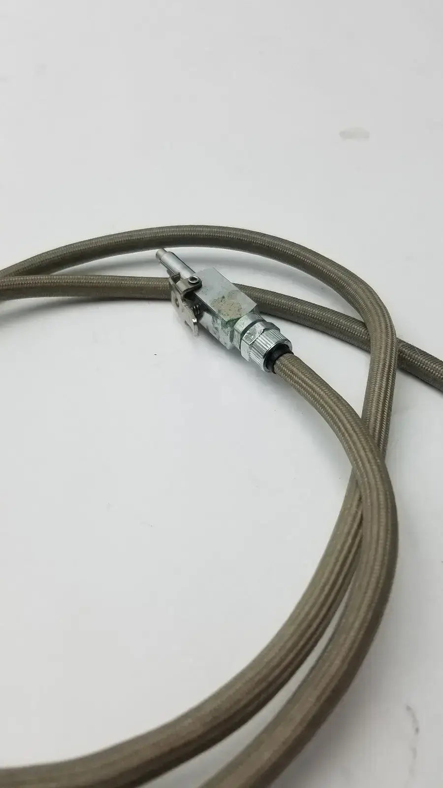 Stainless Steel Braided Cable/Hose for Water or Air with Valve - Dental Unit Hose