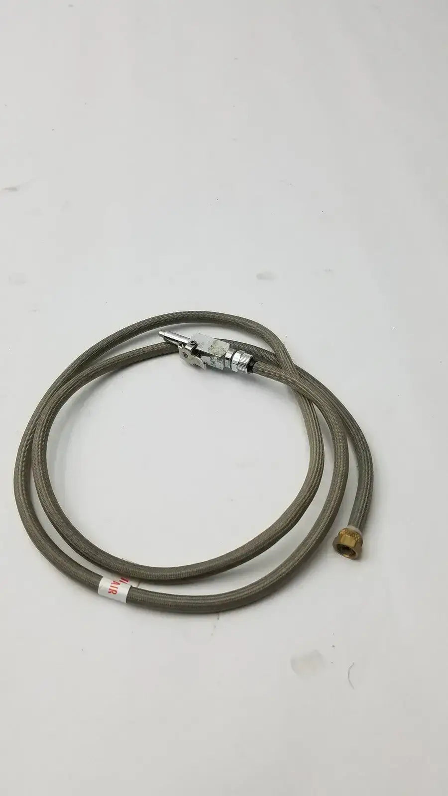 Stainless Steel Braided Cable/Hose for Water or Air with Valve - Dental Unit Hose