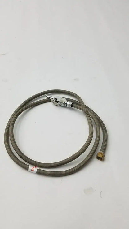 Stainless Steel Braided Cable/Hose for Water or Air with Valve - Dental Unit Hose