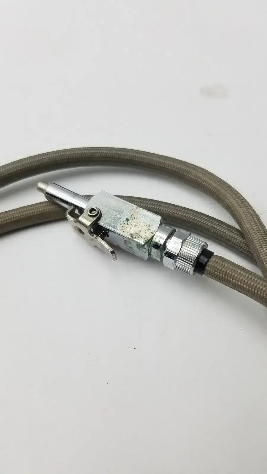Stainless Steel Braided Cable/Hose for Water or Air with Valve - Dental Unit Hose