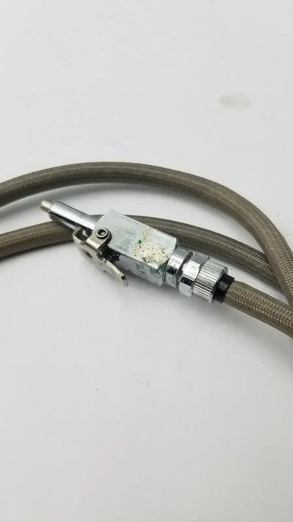 Stainless Steel Braided Cable/Hose for Water or Air with Valve - Dental Unit Hose