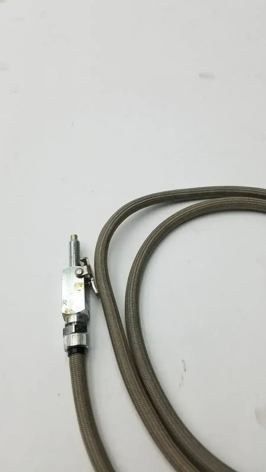 Stainless Steel Braided Cable/Hose for Water or Air with Valve - Dental Unit Hose