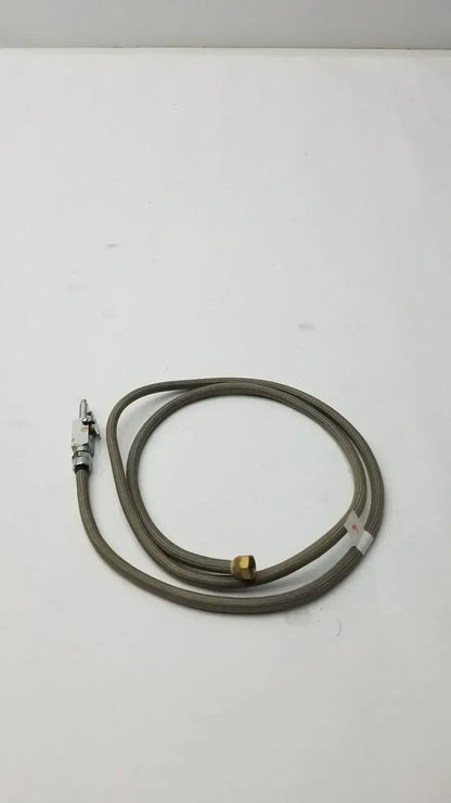 Stainless Steel Braided Cable/Hose for Water or Air with Valve - Dental Unit Hose