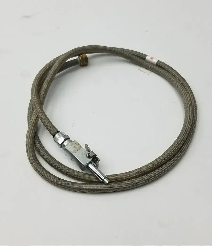 Stainless Steel Braided Cable/Hose for Water or Air with Valve - Dental Unit Hose