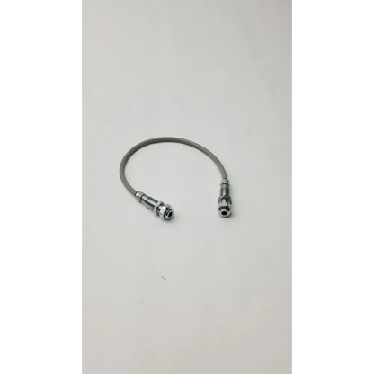Stainless Steel Cable/Hose With Dual Nuts - Dental Unit Hose