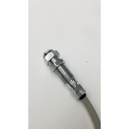 Stainless Steel Cable/Hose With Dual Nuts - Dental Unit Hose