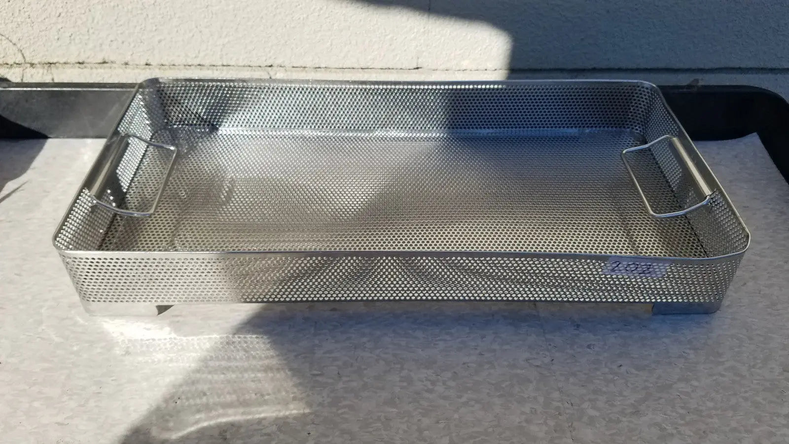 Stainless Steel Instrument Sterilization Basket Tray