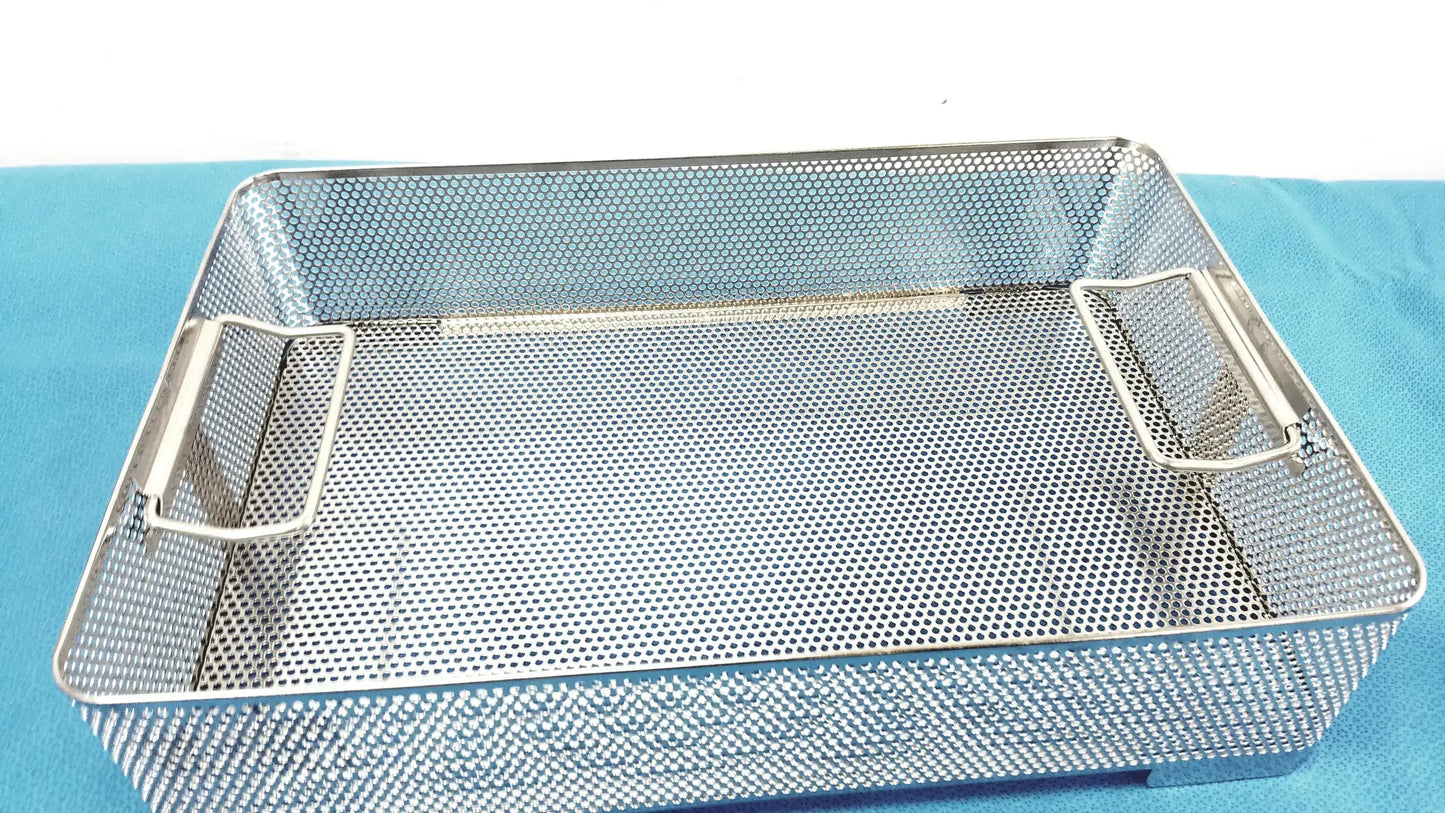 Stainless Steel Sterilization Basket Tray Surgical Instrument