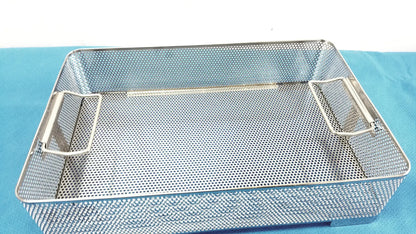 Stainless Steel Sterilization Basket Tray Surgical Instrument