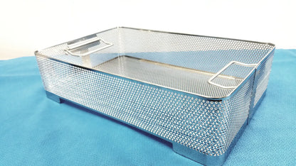 Stainless Steel Sterilization Basket Tray Surgical Instrument