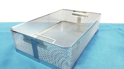 Stainless Steel Sterilization Basket Tray Surgical Instrument