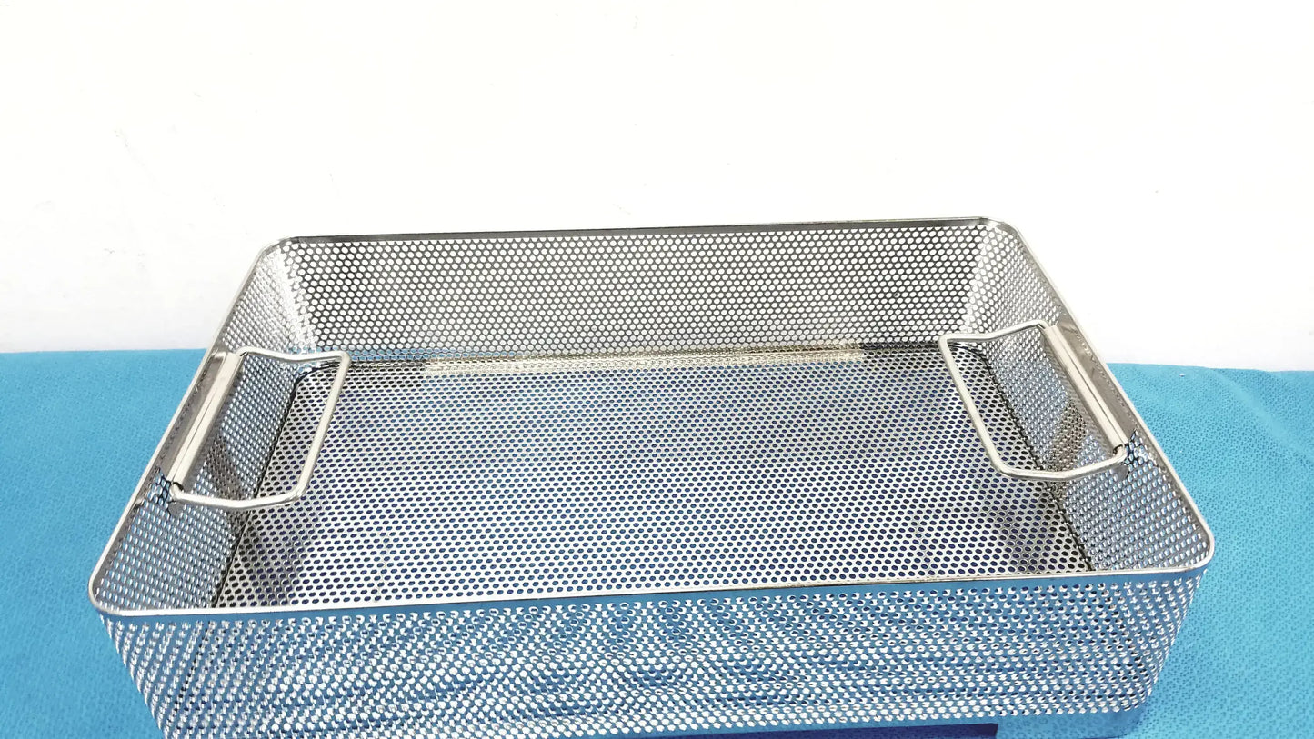 Stainless Steel Sterilization Basket Tray Surgical Instrument