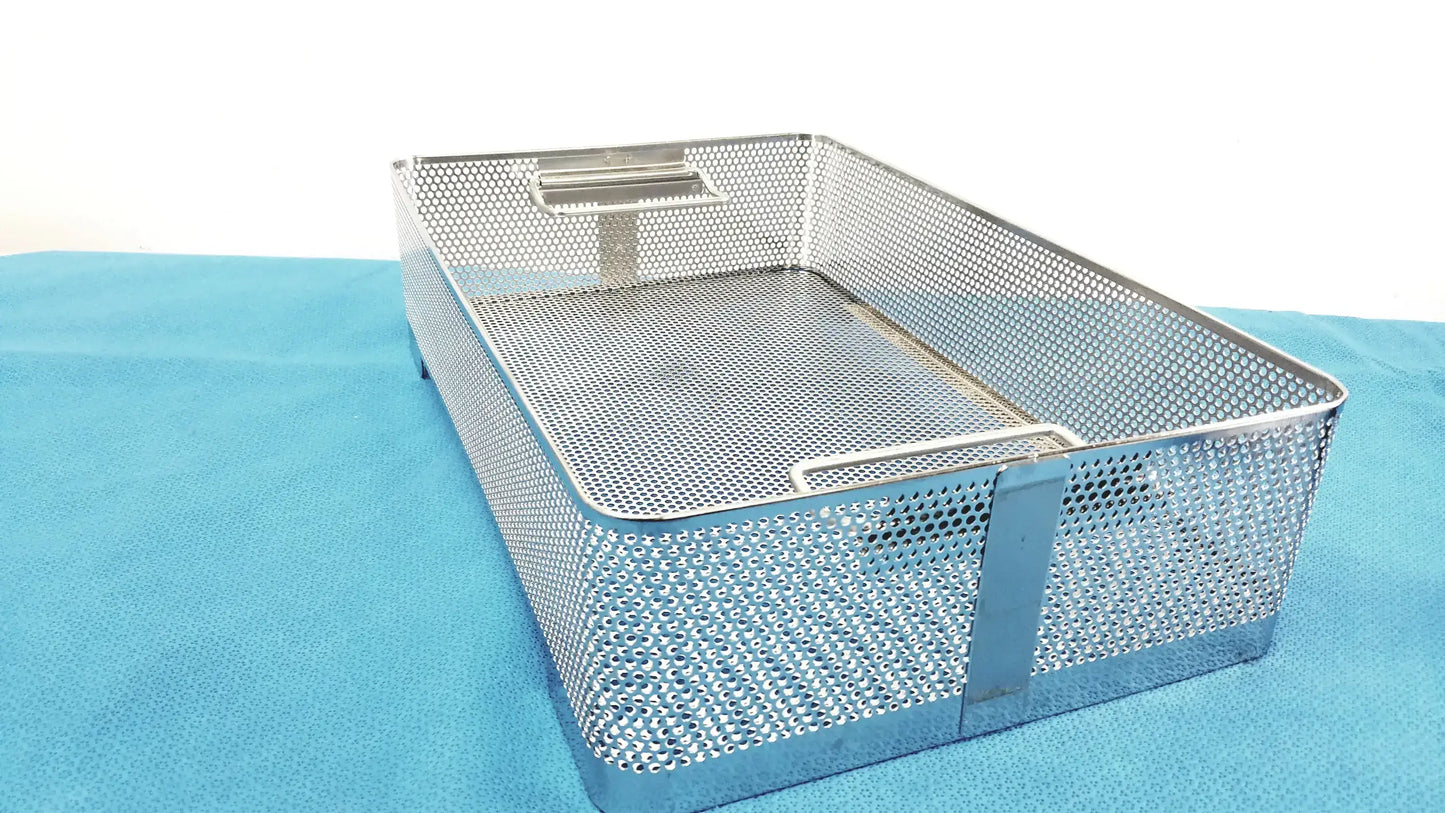 Stainless Steel Sterilization Basket Tray Surgical Instrument