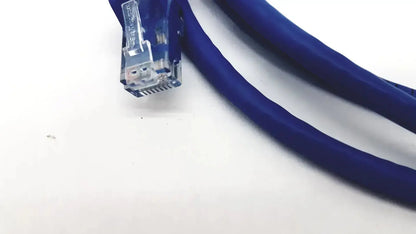 Blue StarTech.com cat 6 utp patch cable with transparent plastic connector for reliable network connections
