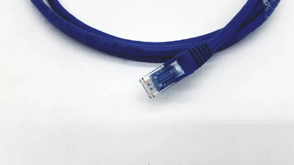Blue StarTech.com Cat 6 utp patch cable with clear plastic connector and textured blue jacket for reliable networking